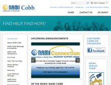Tablet Screenshot of namicobb.org